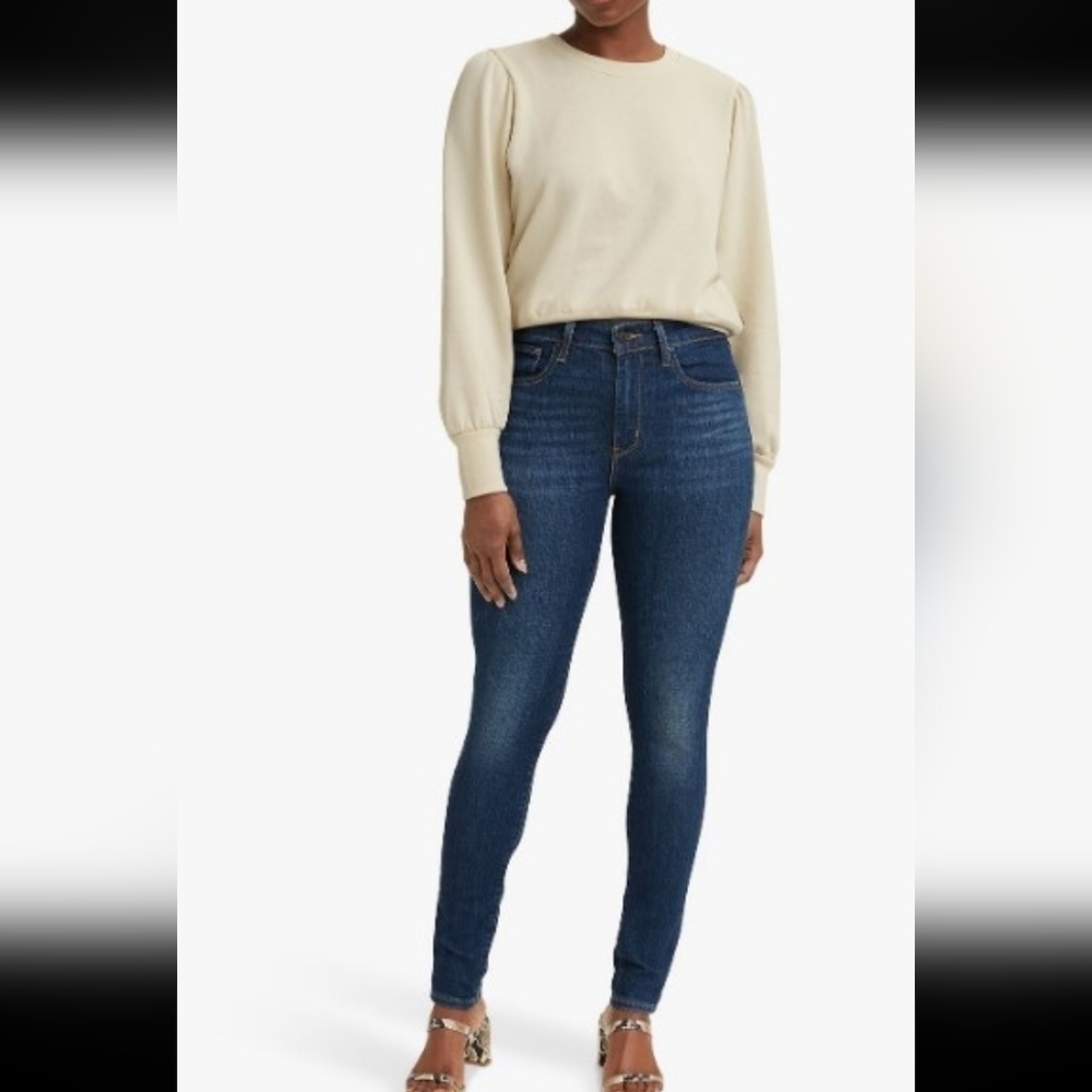 Levi's 721 High-Rise Skinny Slim Fit Stretch Ankle Denim Jeans Size 28 Women